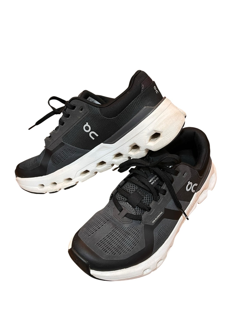 On Cloud Sneakers Black Athletic Shoe Performance On Running women’s Size 8
